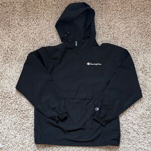 Champion Black Half-Zip Hoodie
